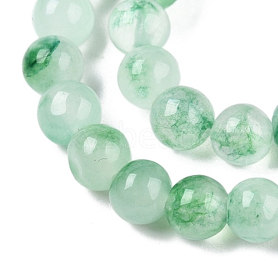 Dyed Natural White Jade Beads Strands G-T140-4mm-A06-1