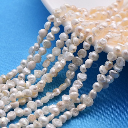 Grade A Natural Cultured Freshwater Pearl Beads Strands X-SPDA001Y-1-1