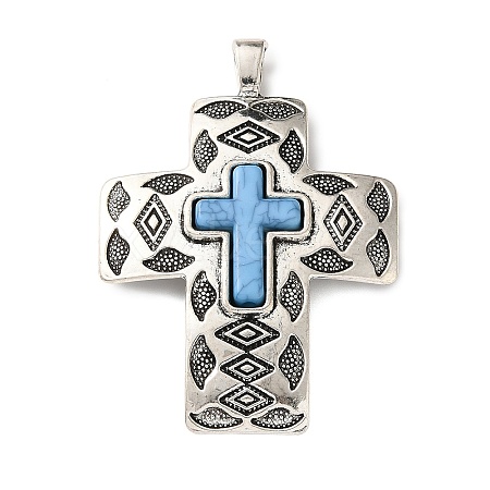 Synthetic Turquoise Pendants GG-XCP0001-01-1