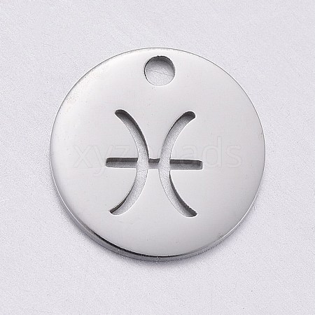 Non-Tarnish 304 Stainless Steel Charms STAS-F246-01C-1