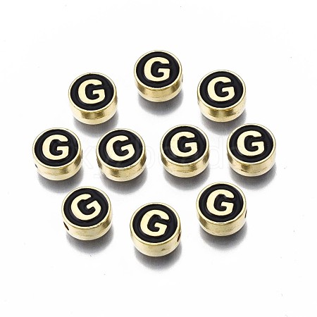 Alloy Enamel Beads ENAM-N052-006-02G-RS-1