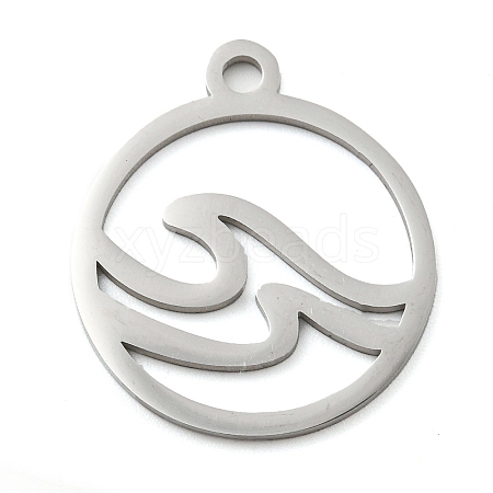 Non-Tarnish 304 Stainless Steel Pendants STAS-B056-26P-01-1