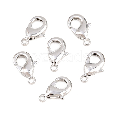 Brass Lobster Claw Clasps KK-S314-42P-1