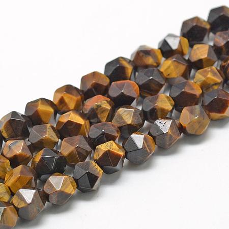 Natural Tiger Eye Beads Strands G-R448-8mm-04-1