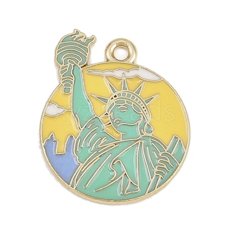 Alloy Enamel Pendants FIND-E054-06A-1