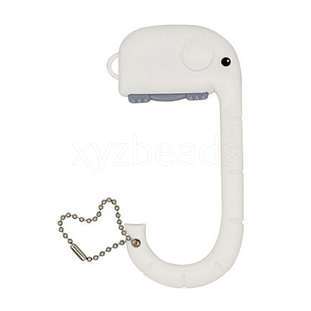 Plastic Elephant Schoolbag Hook OFST-PW0014-17A-1