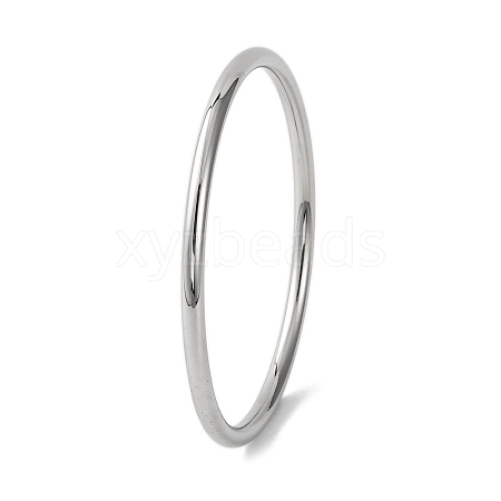 Plain 304 Stainless Steel Bangles for Women BJEW-B104-32A-P-1