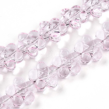 Transparency Glass Beads Strands GLAA-T023-36B-1