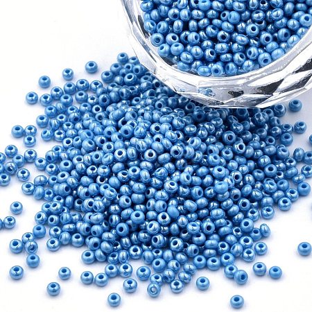 11/0 Czech Opaque Glass Seed Beads SEED-N004-003B-18-1