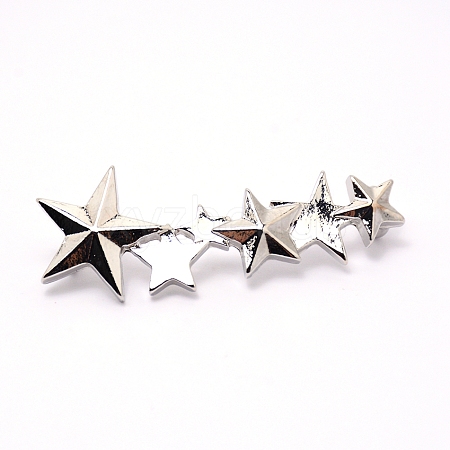 Zinc Alloy Shoe Buckle Clips PALLOY-SZC0001-10B-1