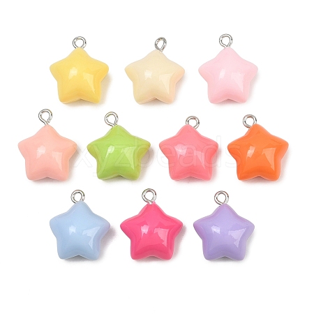 Opaque Resin Pendants RE-CBAF00C-11-1