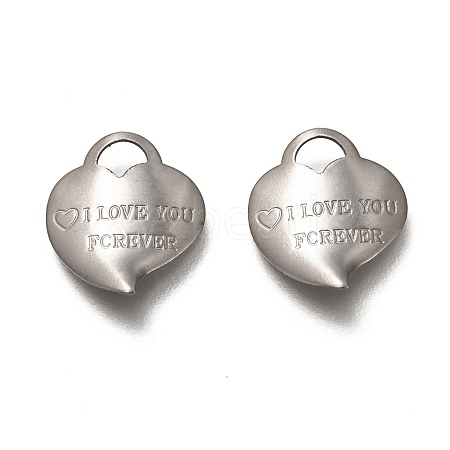 Non-Tarnish Valentine's Day 304 Stainless Steel Pendants STAS-H130-11P-1