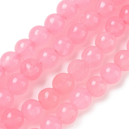 Dyed Natural Malaysia Jade Beads Strands G-G021-02A-28-1