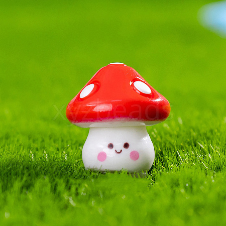 Resin Mushroom Miniature Ornaments PW-WGFA242-05-1