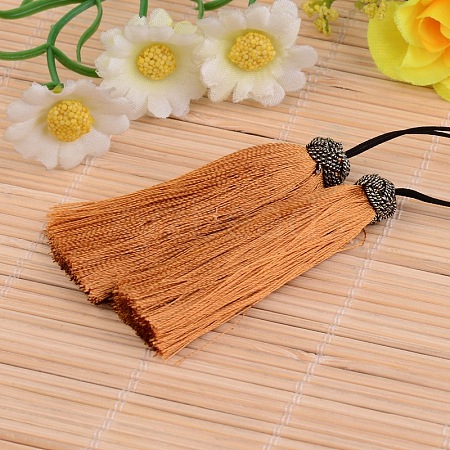 Nylon Tassel Big Pendant Decorations X-NWIR-I004-05-1