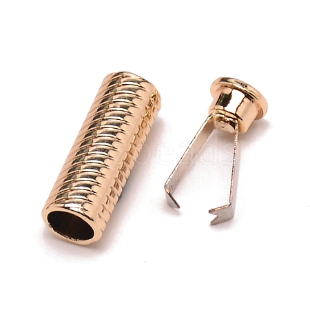Zinc Alloy Cord Ends FIND-WH0091-67LG-1
