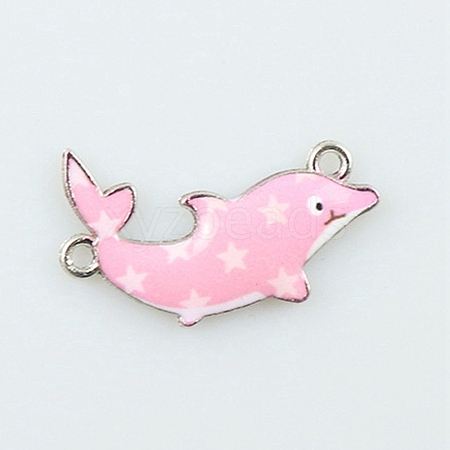 Alloy Enamel Connector Charms LS-ENAM-TAC0010-04K-1