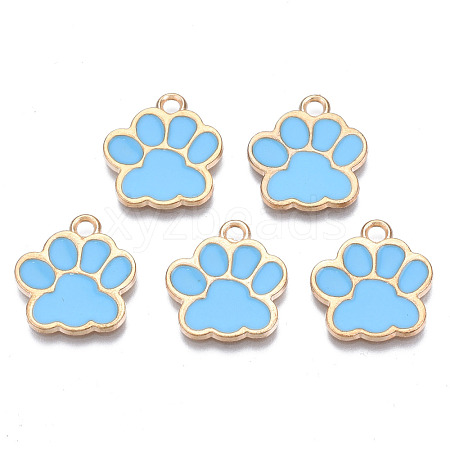 Alloy Enamel Pendants ENAM-T016-22LG-E-RS-1