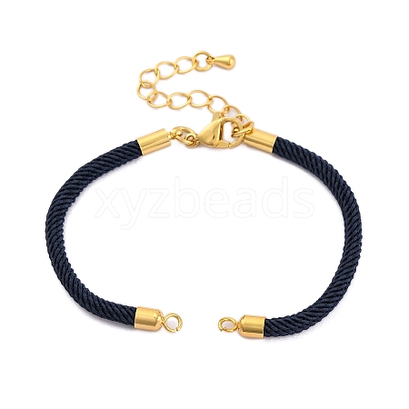 Nylon Cords Bracelet Makings Fit for Connector Charms AJEW-P116-02G-21-1