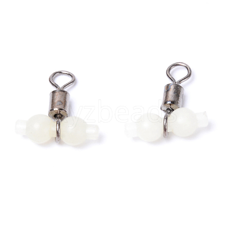 Luminous 304 Stainless Steel Fishing Rolling Swivels FIND-WH0067-33B-1
