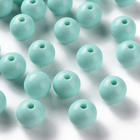 Opaque Acrylic Beads MACR-S370-C10mm-12-1