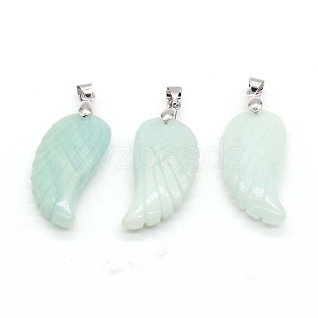 Natural Amazonite Pendants WI-PW0001-085S-1