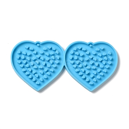 DIY Heart Pendant Silicone Molds DIY-I099-43-1