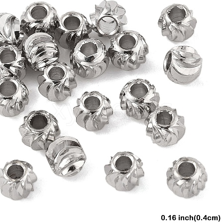 20Pcs Brass Spacer Beads KK-YW0003-18B-P-1