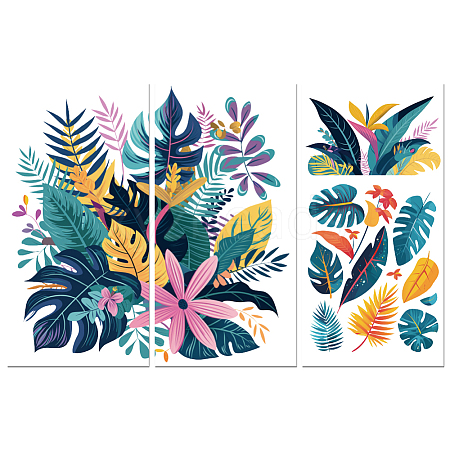 3 Sheets 3 Styles PVC Waterproof Decorative Stickers DIY-WH0404-091-1