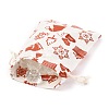 Christmas Theme Cotton Fabric Cloth Bag X-ABAG-H104-B13-4