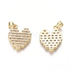 Golden Plated Brass Pendants ZIRC-L087-007G-2