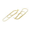 Brass Snake Chains Tassel Dangle Stud Earrings for Women EJEW-H092-11G-2