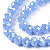 Electroplate Glass Beads Strands EGLA-A034-J6mm-A02-2