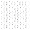 50Pcs Acrylic Flat Round Action Figure Display Bases KY-FG0001-12-1