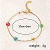 Bohemian Style Brass Cable Chain Bracelets GB9796-1