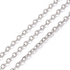 Tarnish Resistant 304 Stainless Steel Cable Chains CHS-R002-01-1