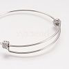 Adjustable 304 Stainless Steel Expandable Bangle Making X-BJEW-F243-05P-2