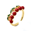 Brass Adjustable Cuff Rings RJEW-C143-01B-G-4