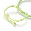 Nylon Cord Braided Bead Bracelets Making BJEW-F360-FRG07-3