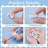 7Pcs 7 Colors Polymer Clay Rhinestone with Crystal Beads FIND-FG0003-56-4