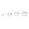 Plastic Cookie Fondant Stamper Set BAKE-PW0001-554H-1