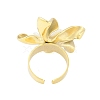 Flower Natural Shell Finger Rings RJEW-H234-01G-3