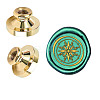 Wax Seal Brass Stamp Head AJEW-WH0209-361-1