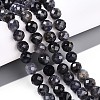 Natural Cordierite/Iolite/Dichroite Beads Strands G-S345-8mm-27-2