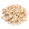 1000Pcs 7 Size Natural Unfinished Wood Beads WOOD-ZZ0001-01-2