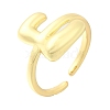 Rack Plating Brass Open Cuff Rings RJEW-S394-01G-E-2