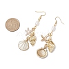 Alloy Enamel Dangle Earrings EJEW-JE06220-3