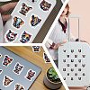 50Pcs PVC Waterproof Animals Stickers PW-WG5BC42-01-3