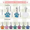 SUNNYCLUE Cat Paw Prints Locking Stitch Markers HJEW-SC0001-33-2