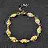 304 Stainless Steel Ladybug Link Bracelets for Women BJEW-K226-15B-G-2